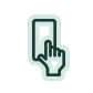 Mobile Phone with Hand Icon